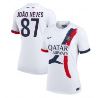 Maglie da calcio Paris Saint-Germain Joao Neves #87 Seconda Maglia Femminile 2024-25 Manica Corta